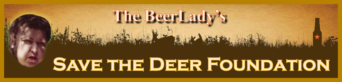 deer beer head lady