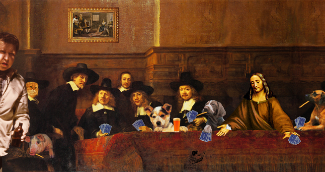 dutch masters play dogspoker cards